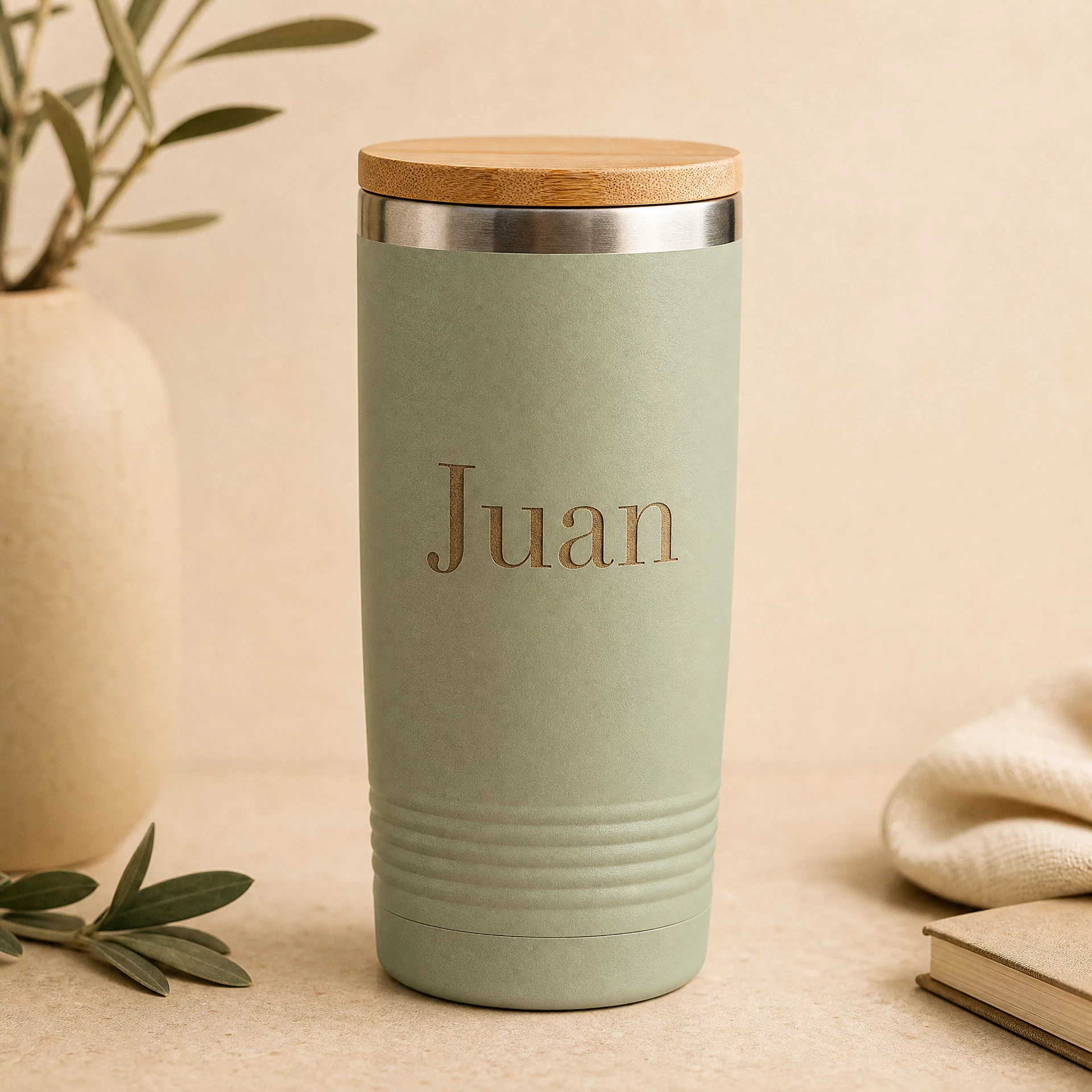Insulated Tumbler with Bamboo Lid — personalized gift Philippines