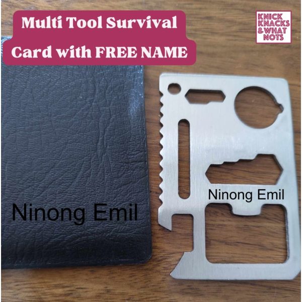 11 in 1 Multi Tool Survival Card | Camping | Hiking - Image 2