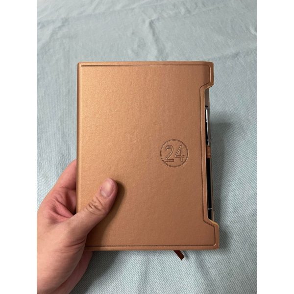 2024 Planner Leather Cover Notebook Diary Planner w/ Lock - Image 4