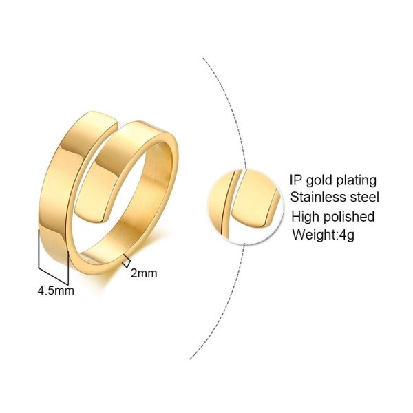 Personalized Adjustable 2 Layer Ring