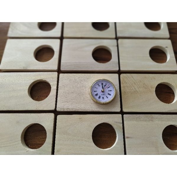 MINI WOODEN DESK CLOCK WITH STAND